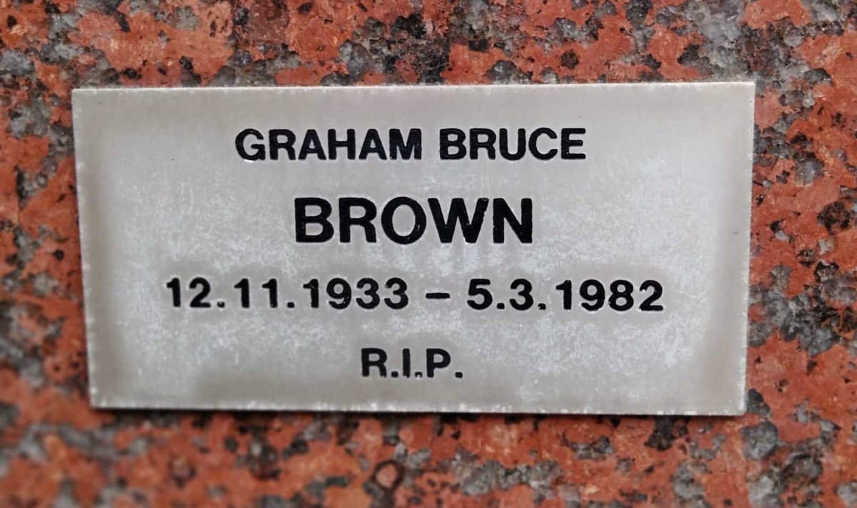 BROWN Graham Bruce  1933-1982
