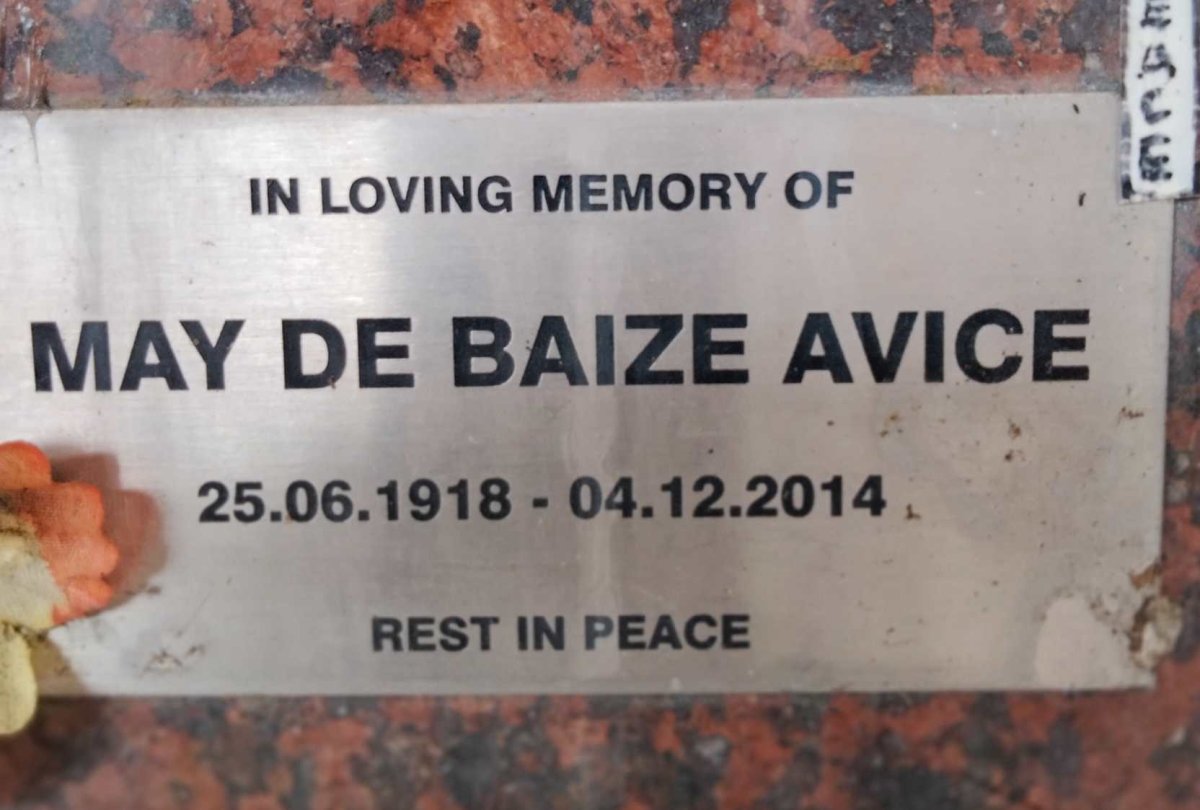 AVICE May De Baize 1918-2014