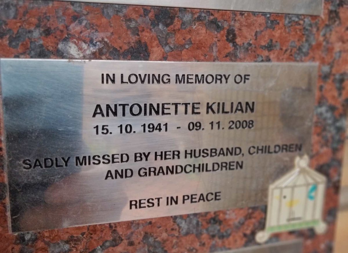 KILIAN Antoinette 1941-2008