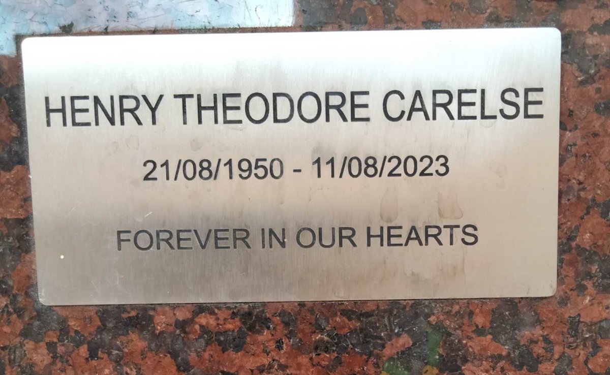 CARELSE Henry Theodore 1950-2023