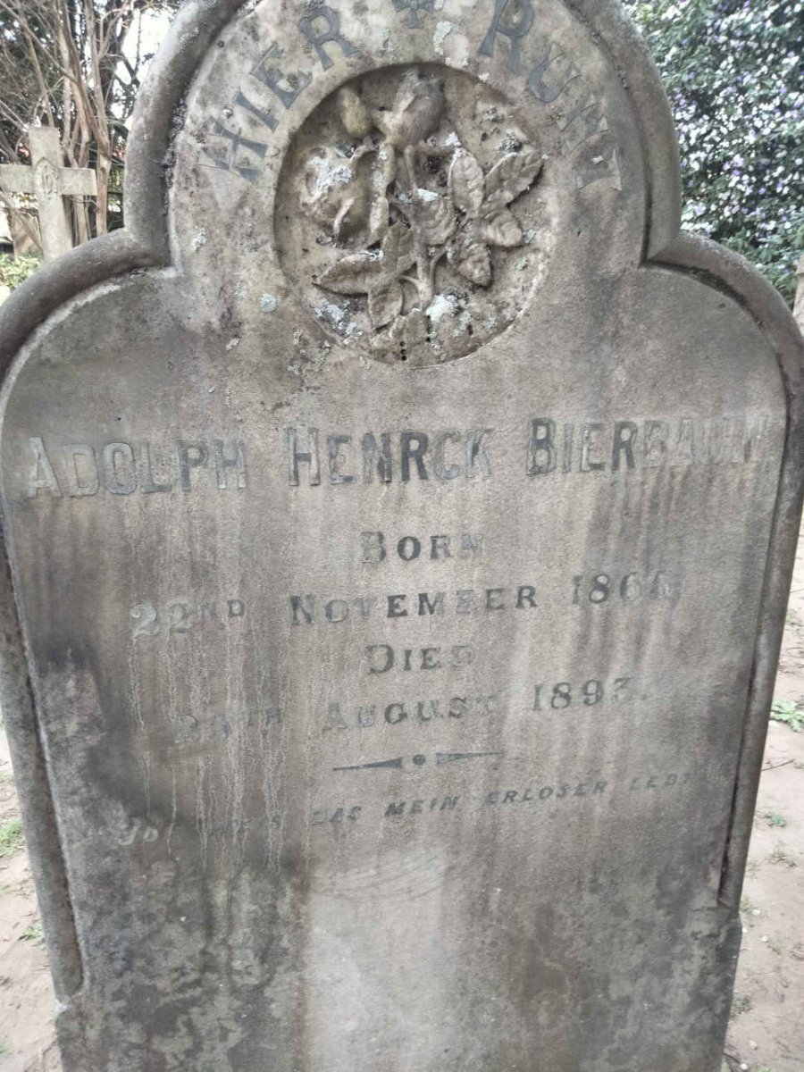 BIERBAUM Adolph Henrck 1865-1893