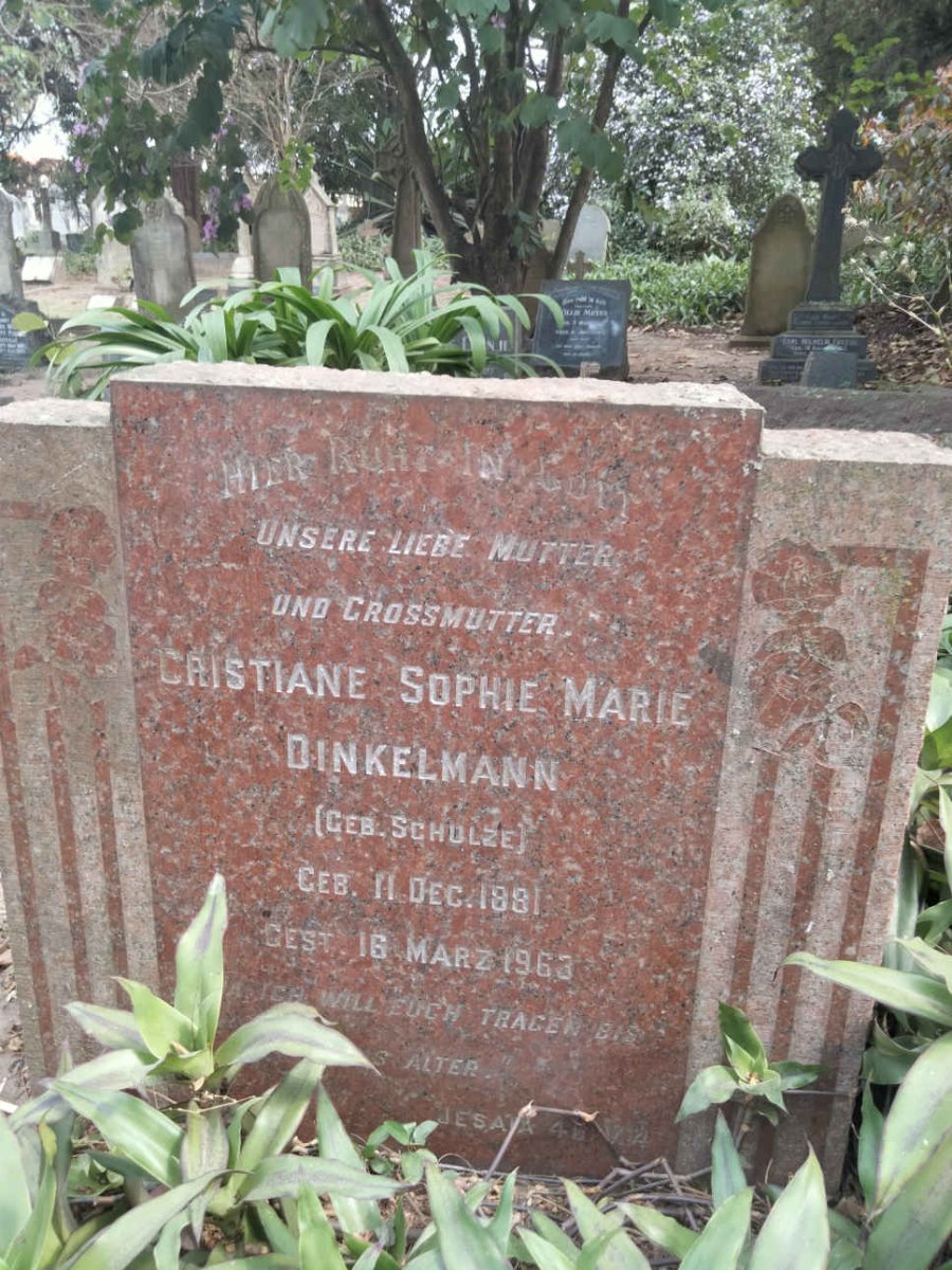 DINKELMANN Cristiane Sophie Marie nee SCHOLZE 1881-1963