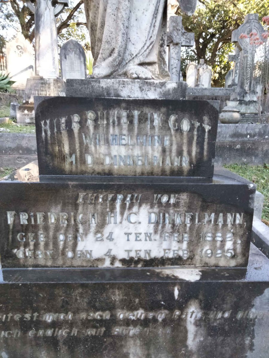 DINKELMANN Wilhelmine M.D. 1882-1925