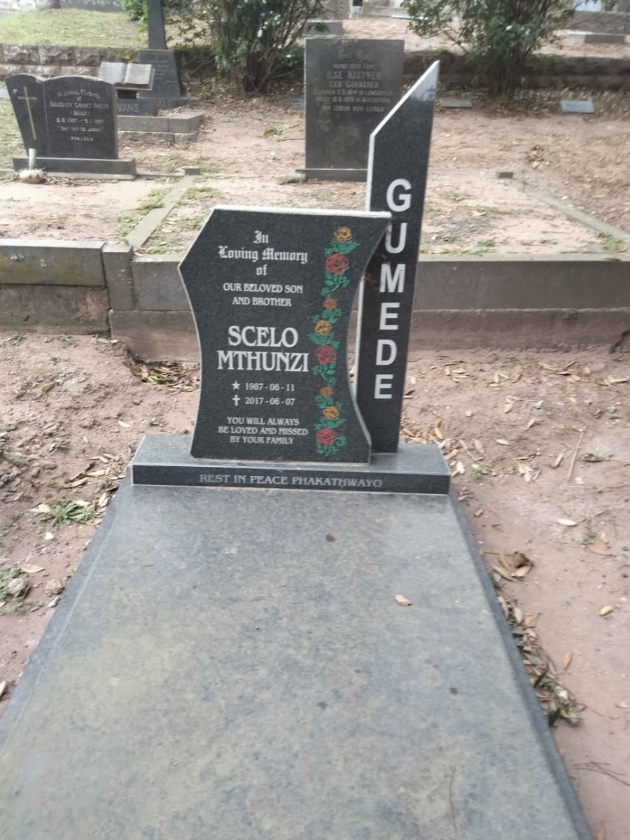 GUMEDE Scelo Mthunzi 1987-2017