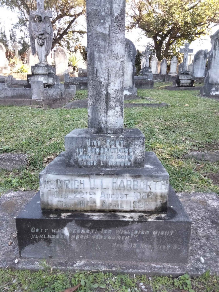HARBORTH Heinrich D.L. 1892-1928