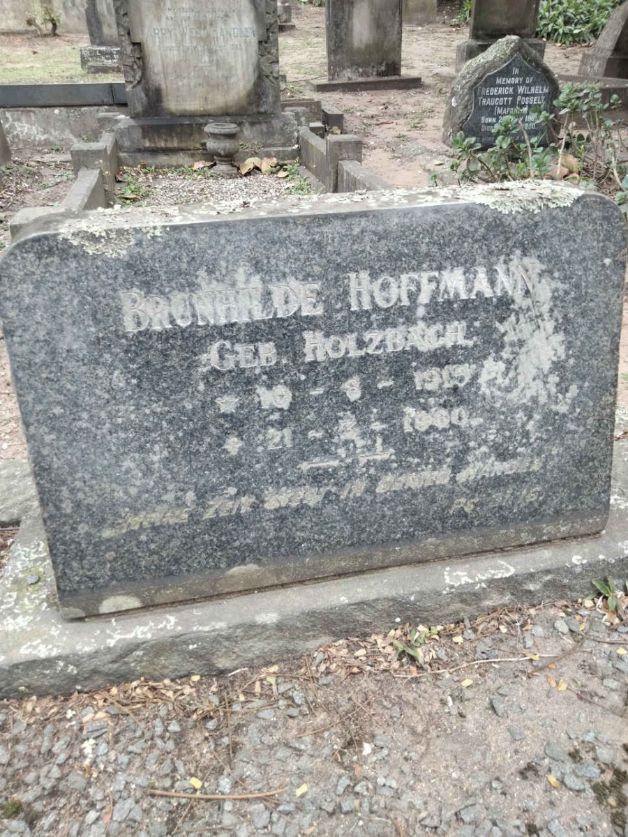 HOFFMANN Brunhilde nee HOLZBACH 1915-1960