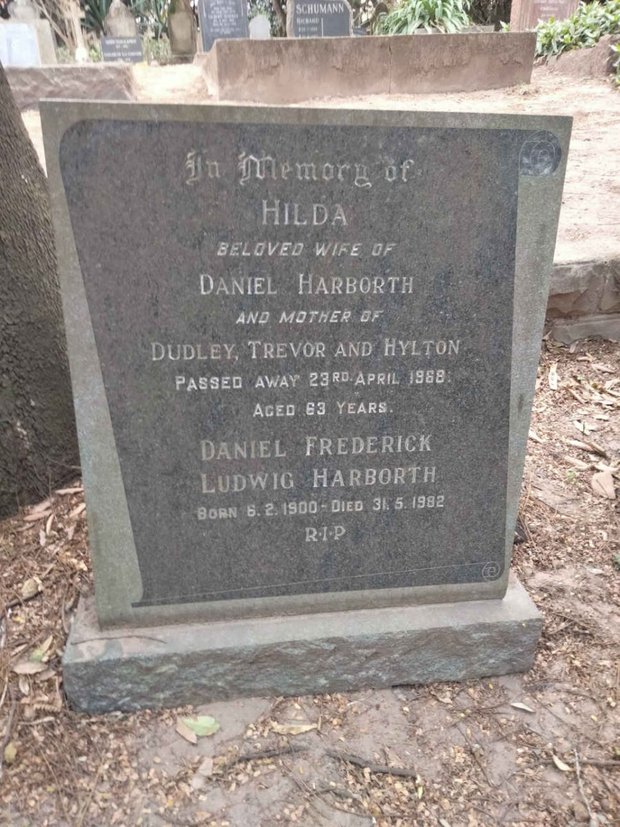HARBORTH Daniel Frederick Ludwig 1900-1982 &amp; Hilda -1968