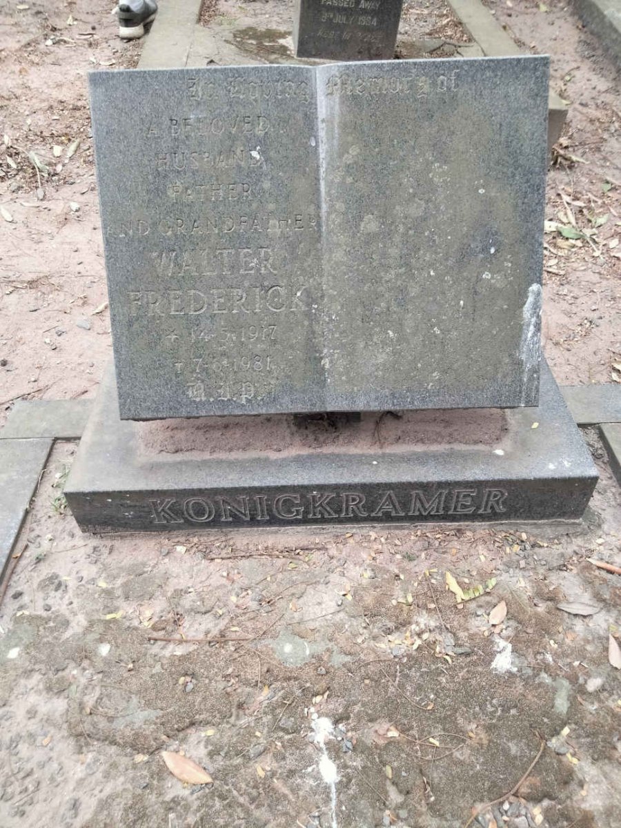 KONIGKRAMER Walter Frederick 1917-1981