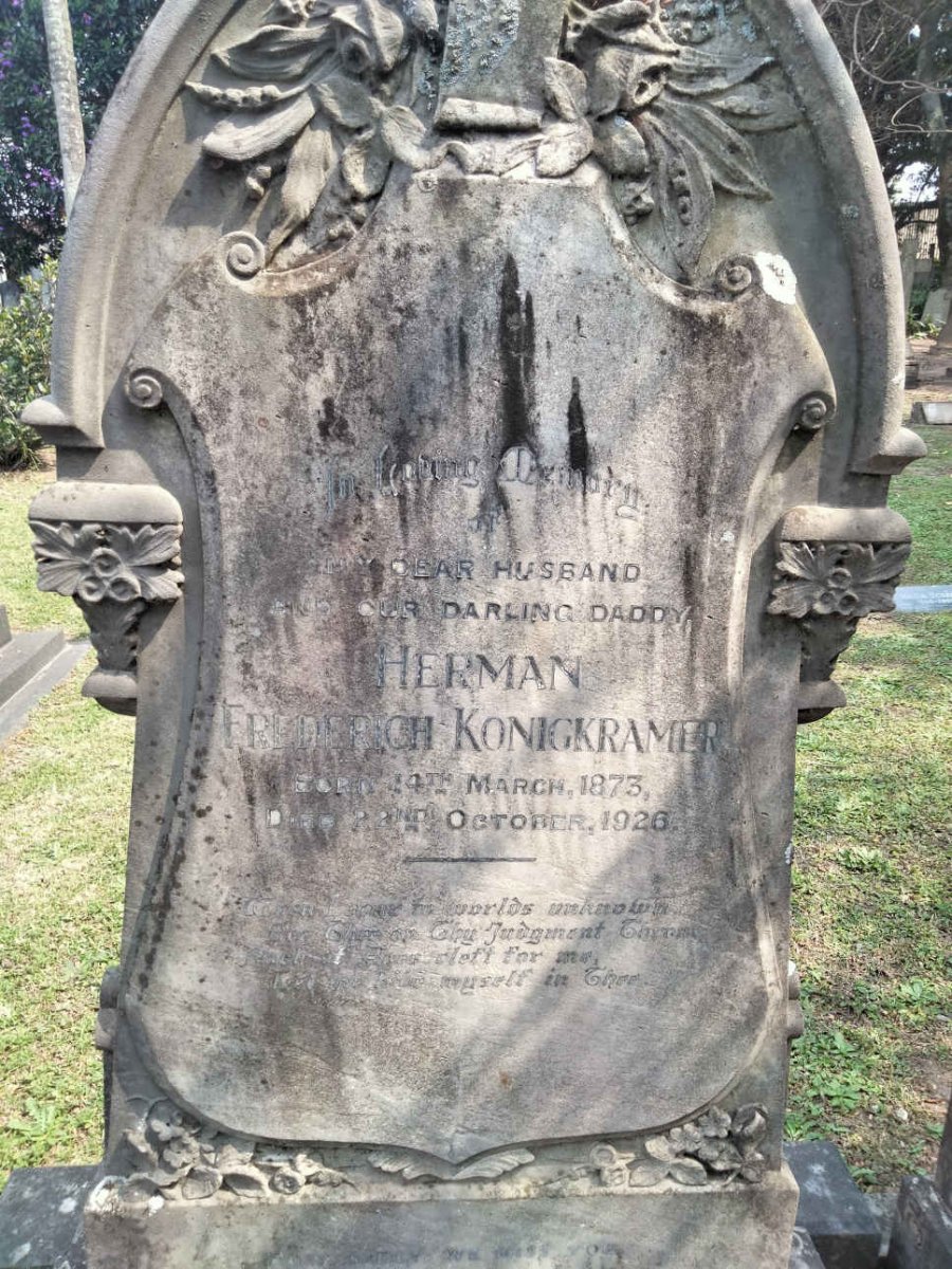 KONIGKRAMER Herman Frederich 1873-1926