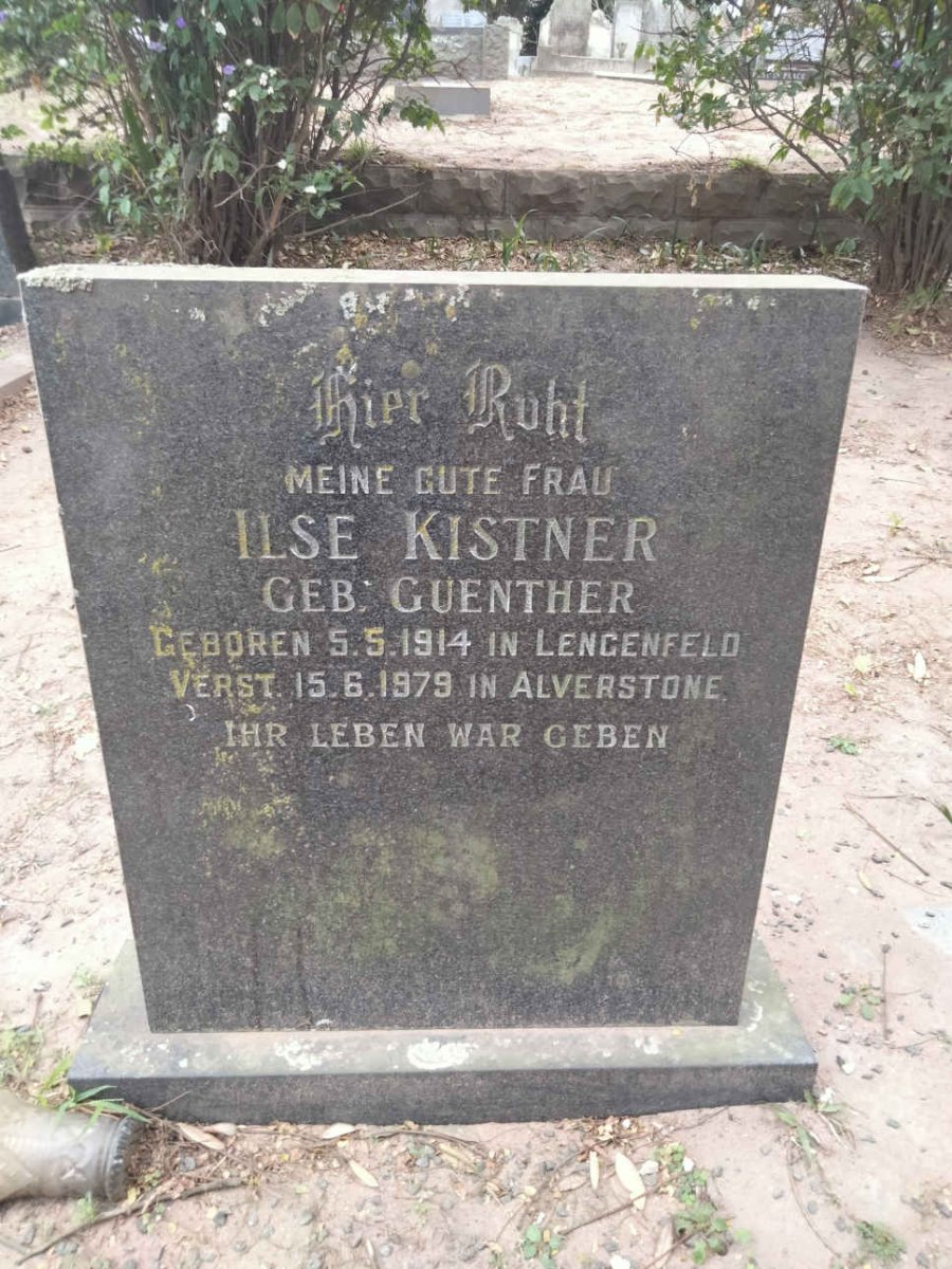 KISTNER Ilse nee GUENTHER 1914-1979