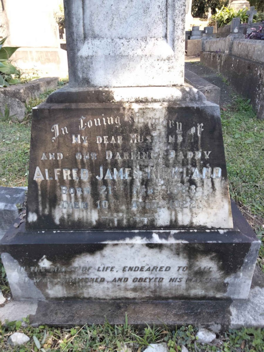KIRKLAND Alfred James 1888-1922