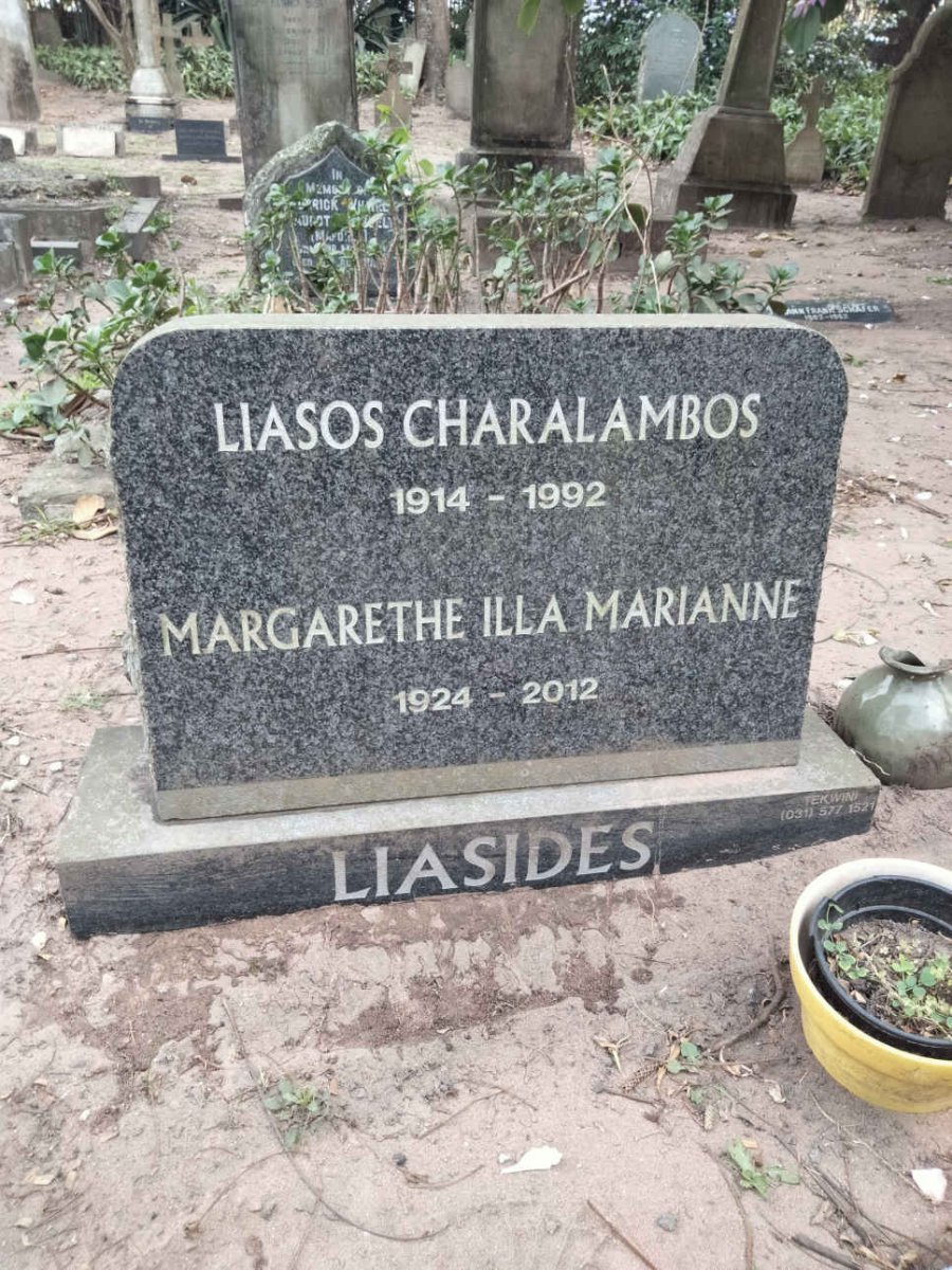 LIASIDES Liasos Charalambos 1914-1992 &amp; Margarethe Illa Marianne 1924-2012