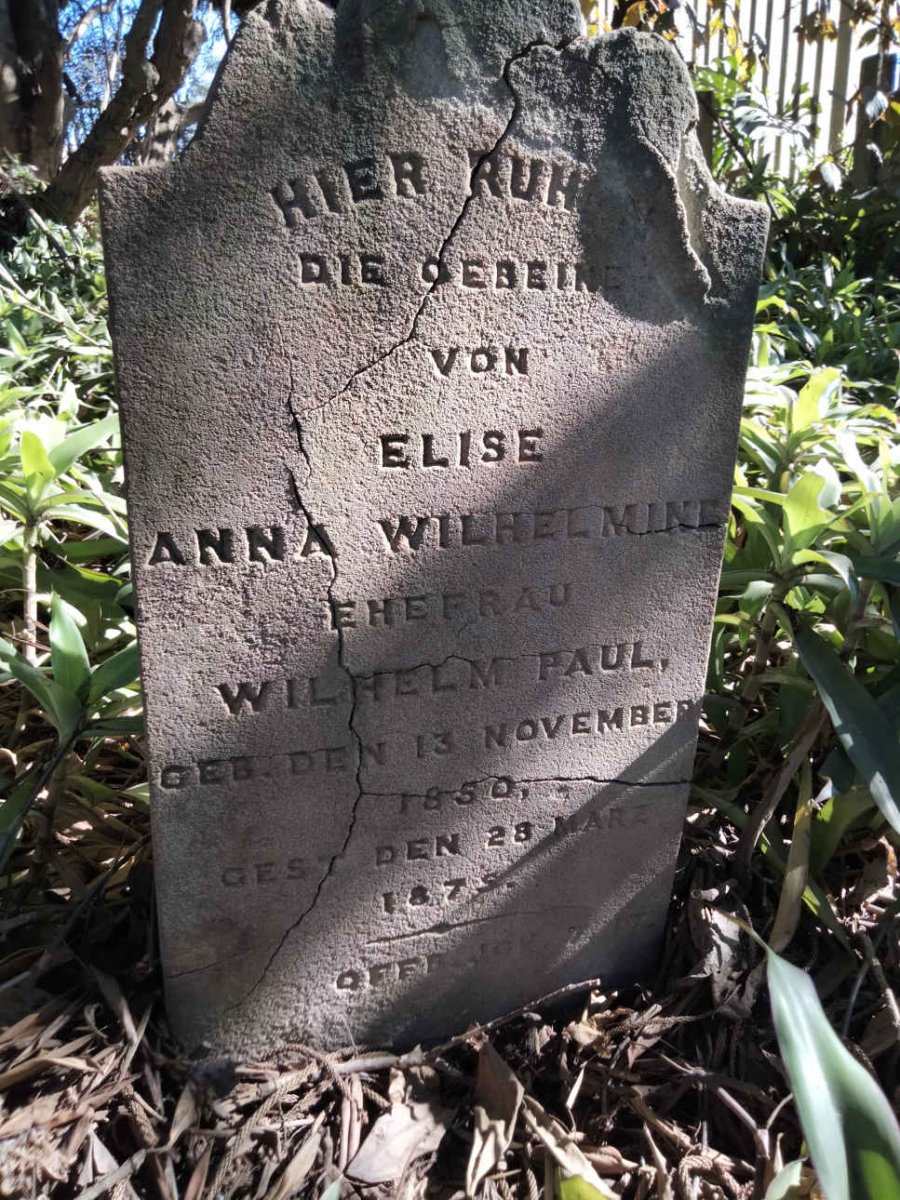 PAUL Elise Anna Wilhelmine 1850-1875