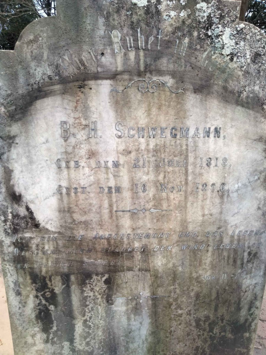 SCHWEGMANN B.H. 1818-1896