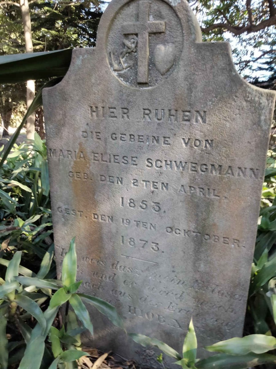 SCHWEGMANN Maria Eliese 1853-1873