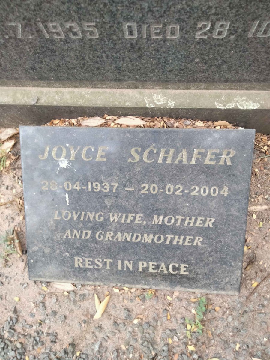 SCHAFER Joyce 1937-2004