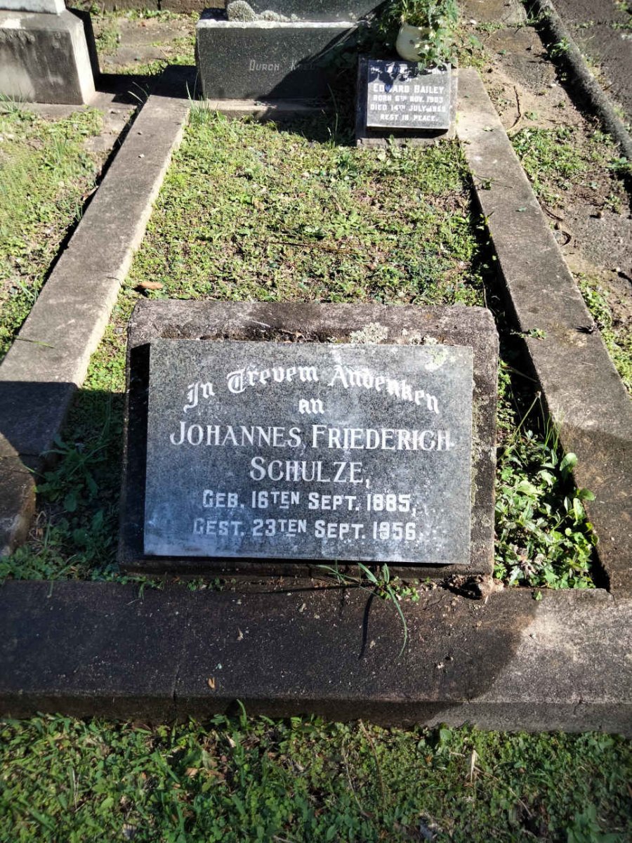 SCHULZE Johannes Friederich 1885-1956