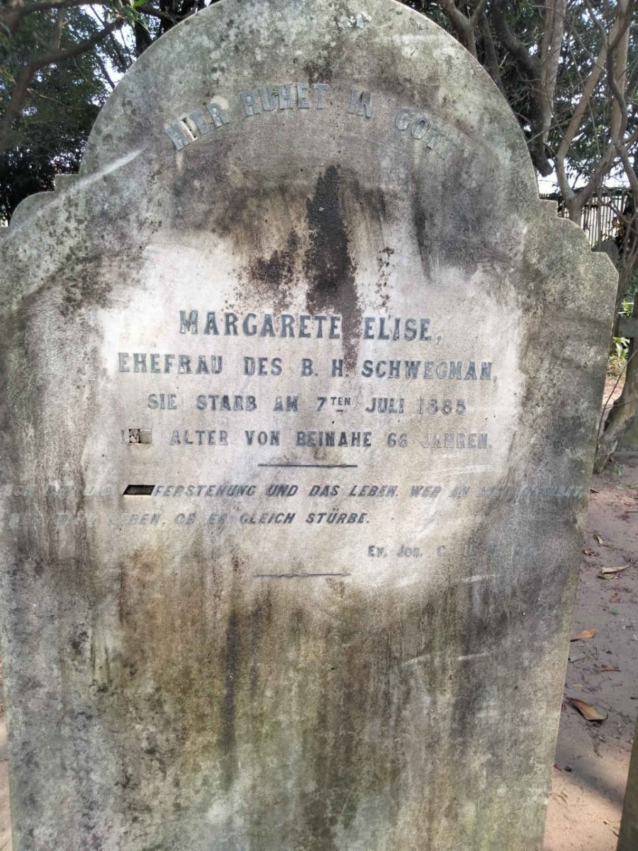 SCHWEGMAN Margarete Elise -1885