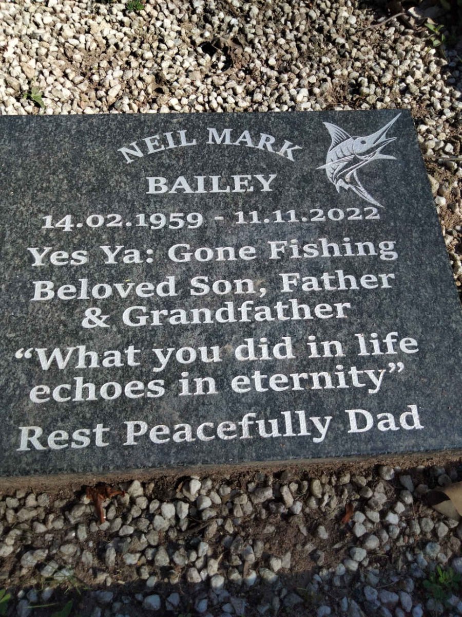 BAILEY Neil Mark 1959-2022