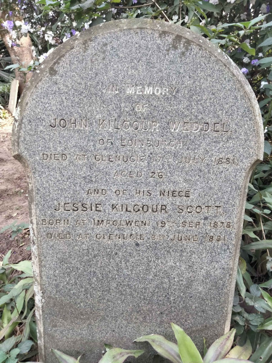 WEDDEL John Kilgour -1881 :: SCOTT Jessie Kilgour 1878-1881