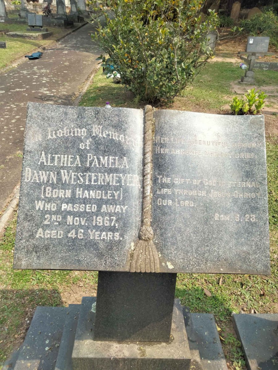 WESTERMEYER Althea Pamela Dawn nee HANDLEY -1967