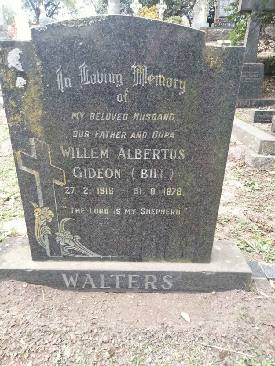 WALTERS Willem Albertus Gideon 1916-1978