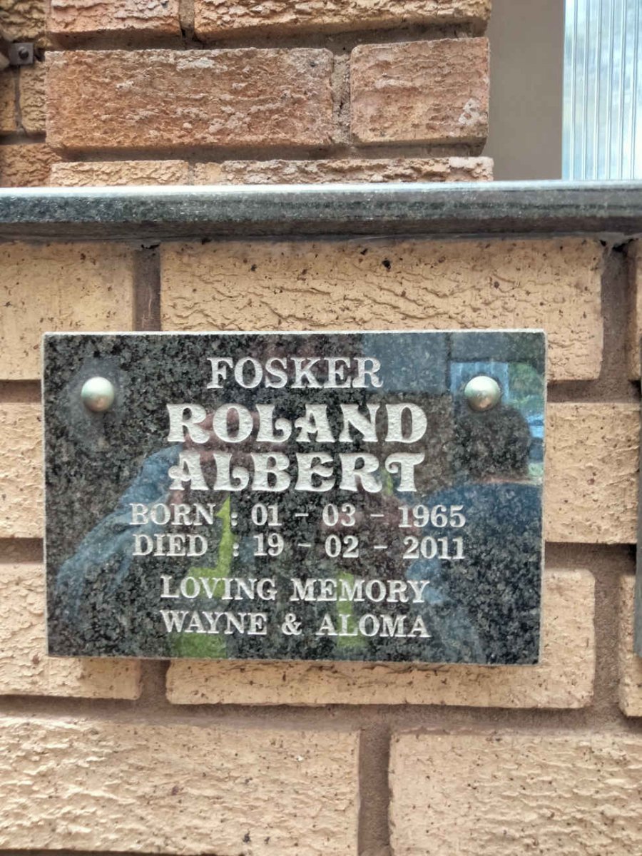FOSKER Roland Albert 1965-2011