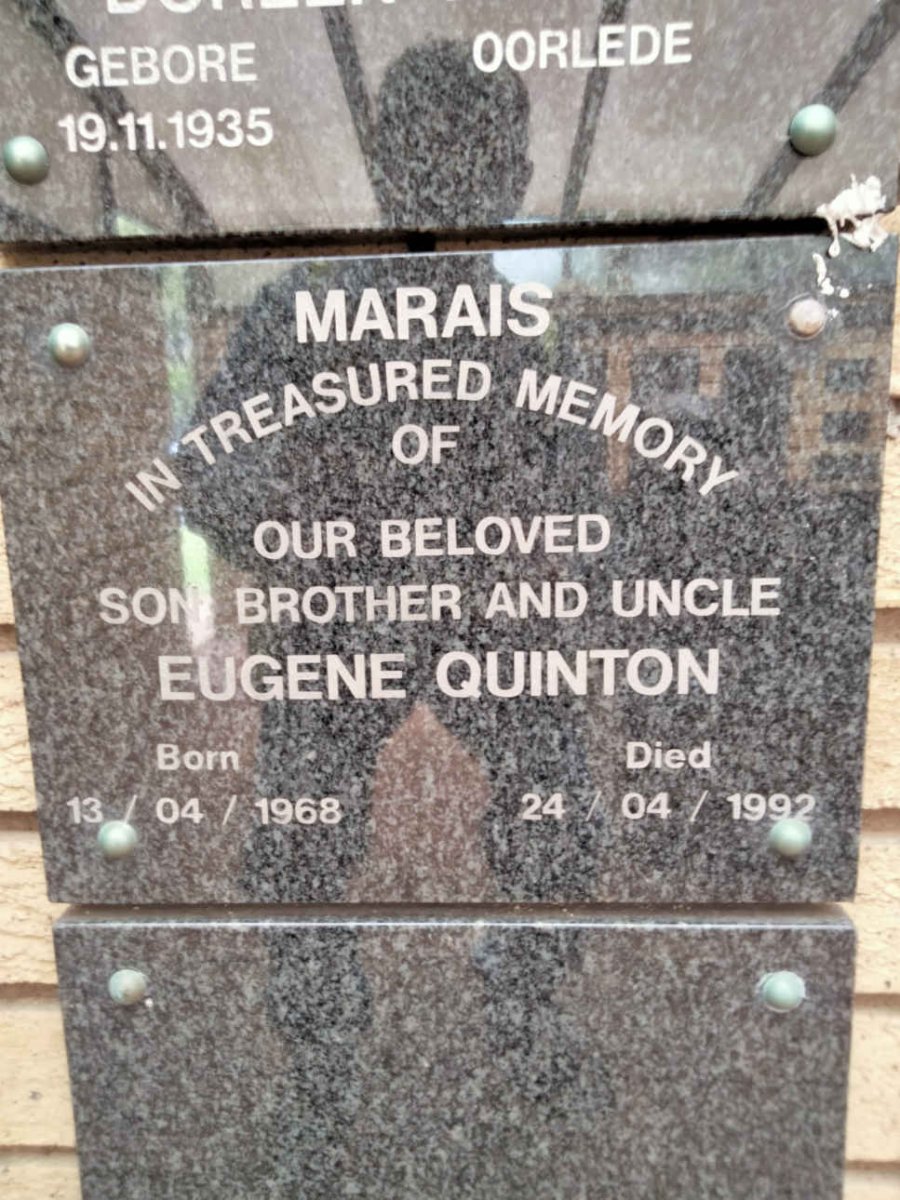 MARAIS Eugene Quinton 1968-1992