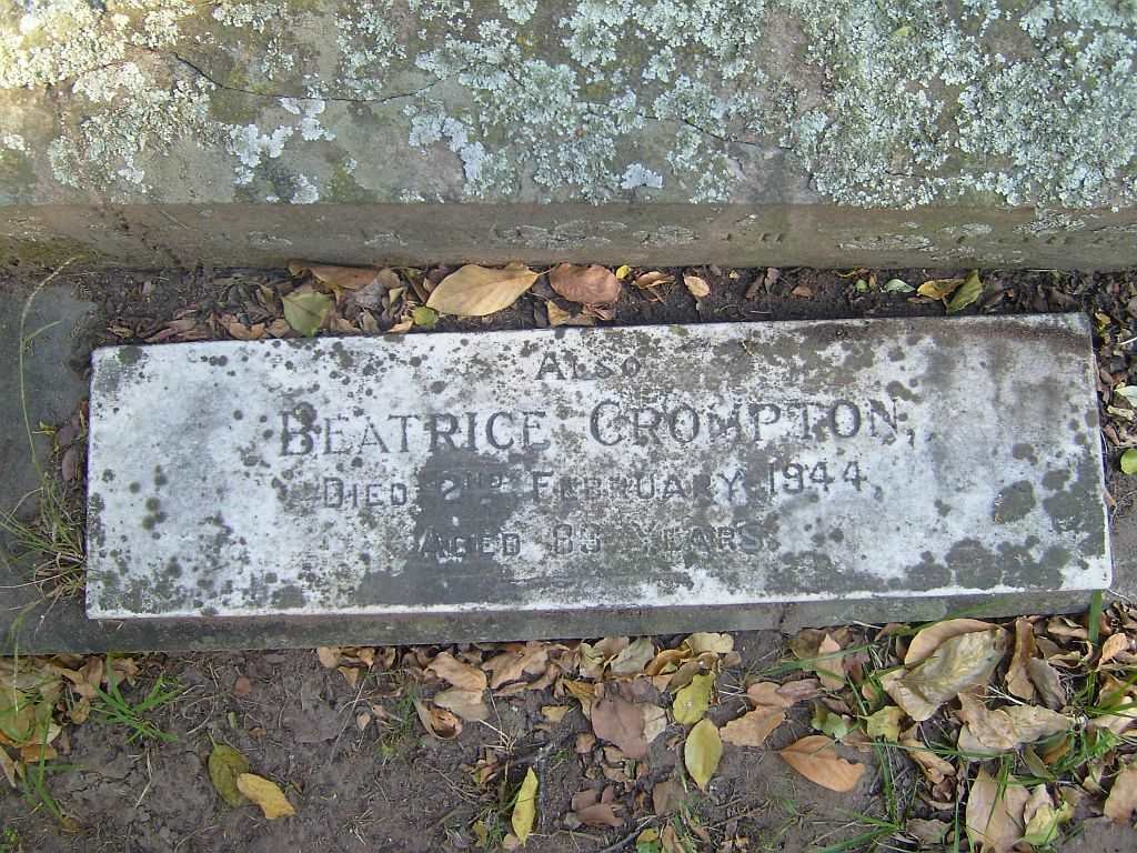 CROMPTON Beatrice 1861-1944