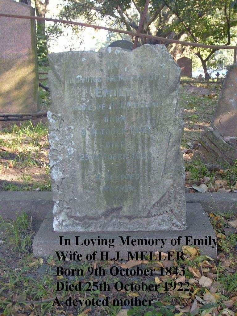 MELLER Emily 1843-1922