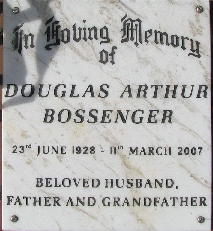 BOSSENGER Douglas Arthur 1928-2007