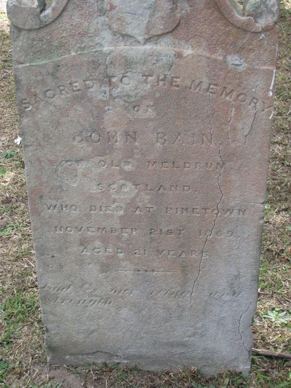 BAIN John 1848-1869