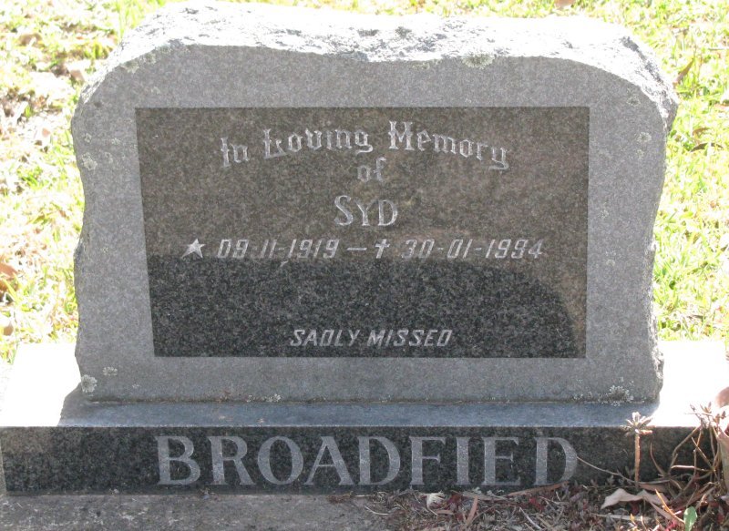 BROADFIED Syd 1919-1994
