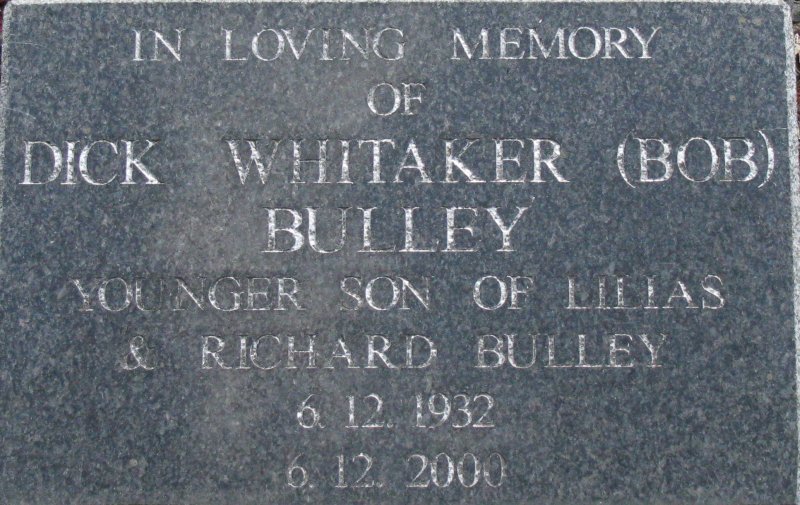 BULLEY Dick Whitaker 1932-2000