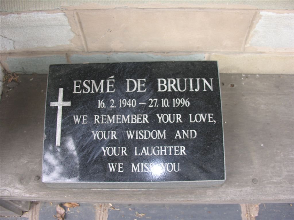 BRUIJN Esmé, de 1940-1996