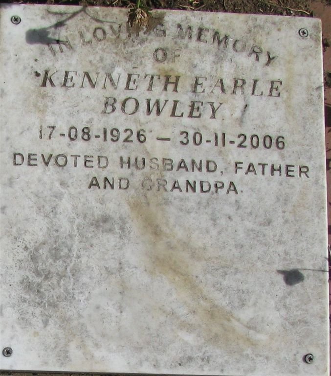 BOWLEY Kenneth Earle 1926-2006