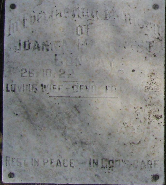 CONWAY Joanna Margaret 1922-