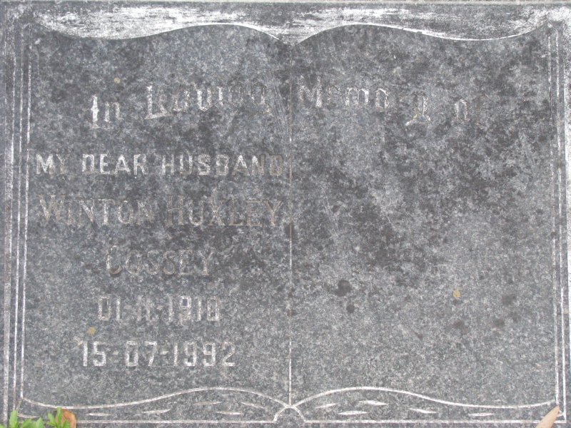 COSSEY Winton Huxley 1910-1992