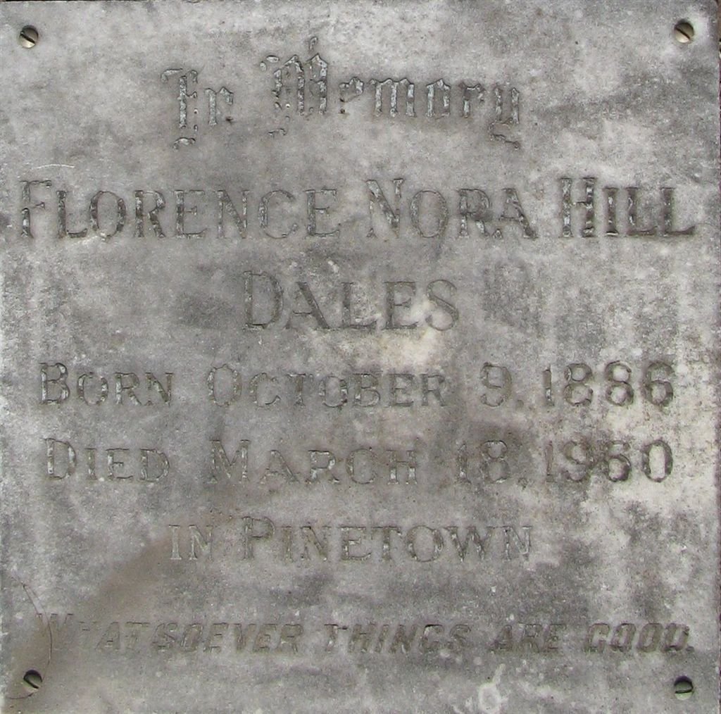 DALES Florence Nora Hill 1886-1960