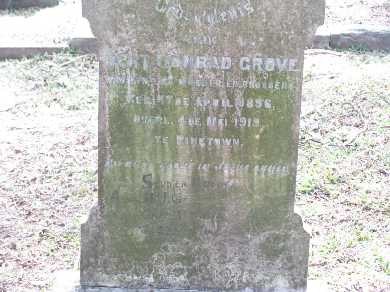 GROVE Gert Conrad 1896-1919