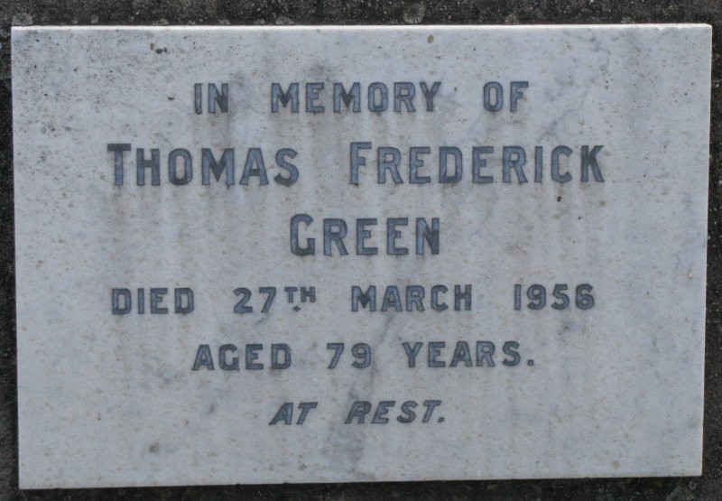 GREEN Thomas Frederick 1877-1956