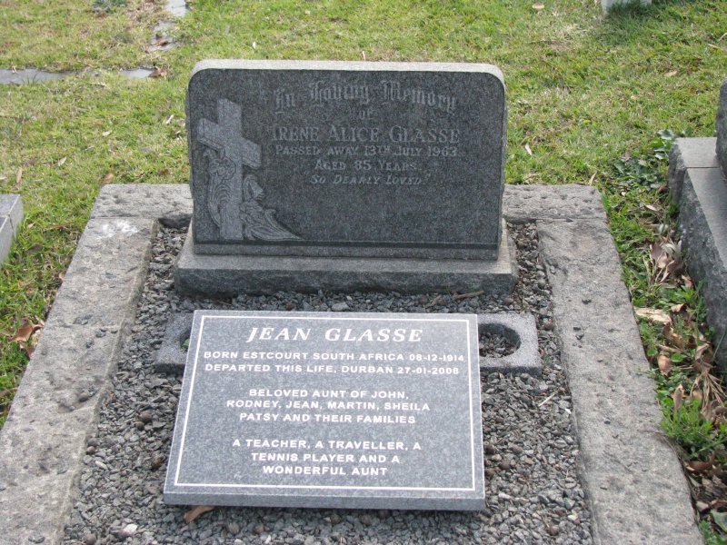GLASSE Irene  Alice 1928-1963 :: GLASSE Jean 1914-2008