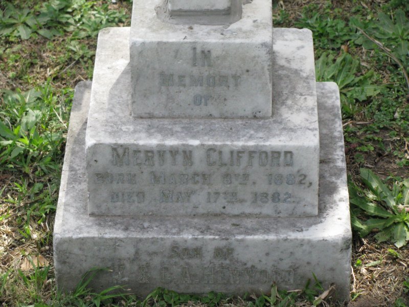 HENWOOD Mervyn Clifford 1882-1882