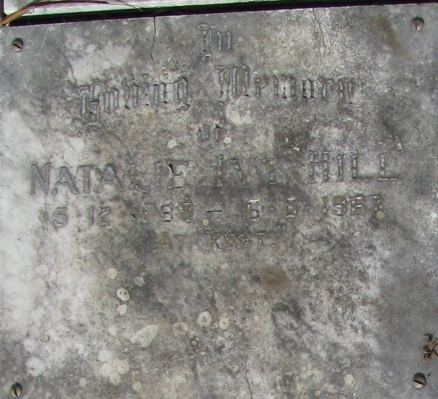 HILL Natalie Ivy 1888-1967
