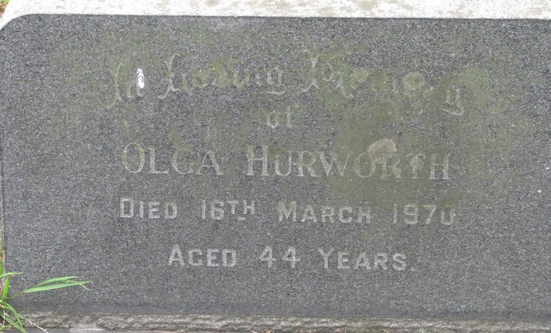 HURWORTH Olga 1926-1970