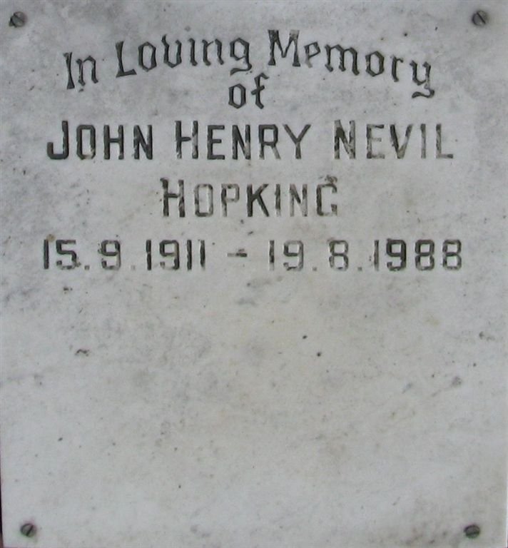 HOPKING John Henry Nevil 1911-1988