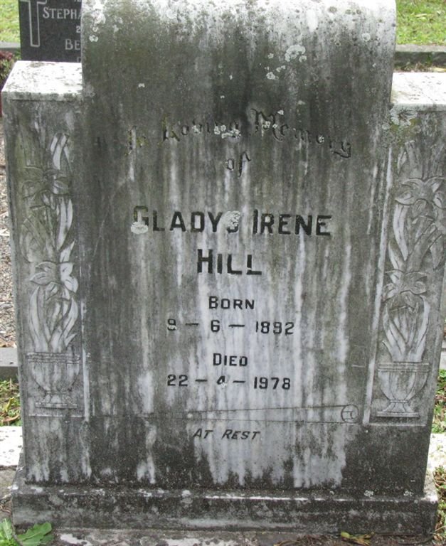 HILL Gladys Irene 1892-1978