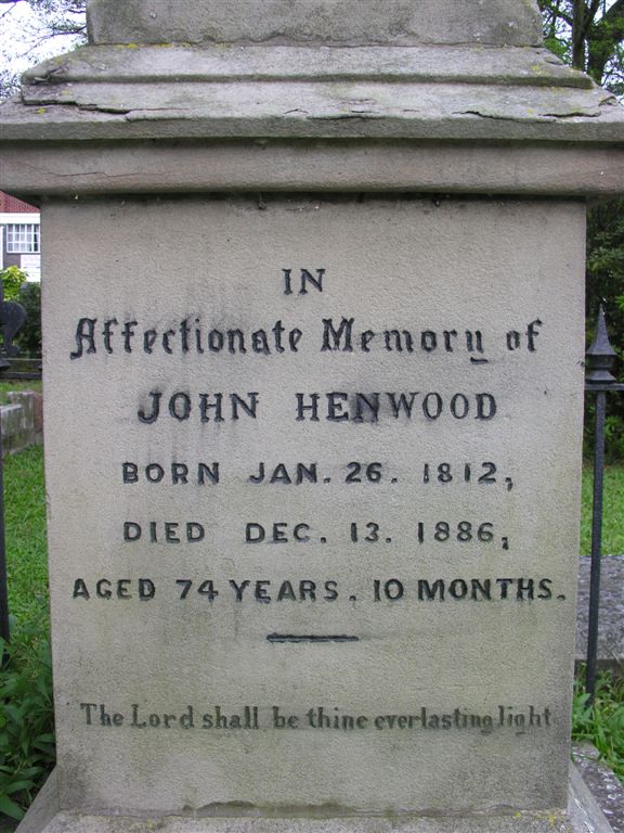 HENWOOD John 1812-1886