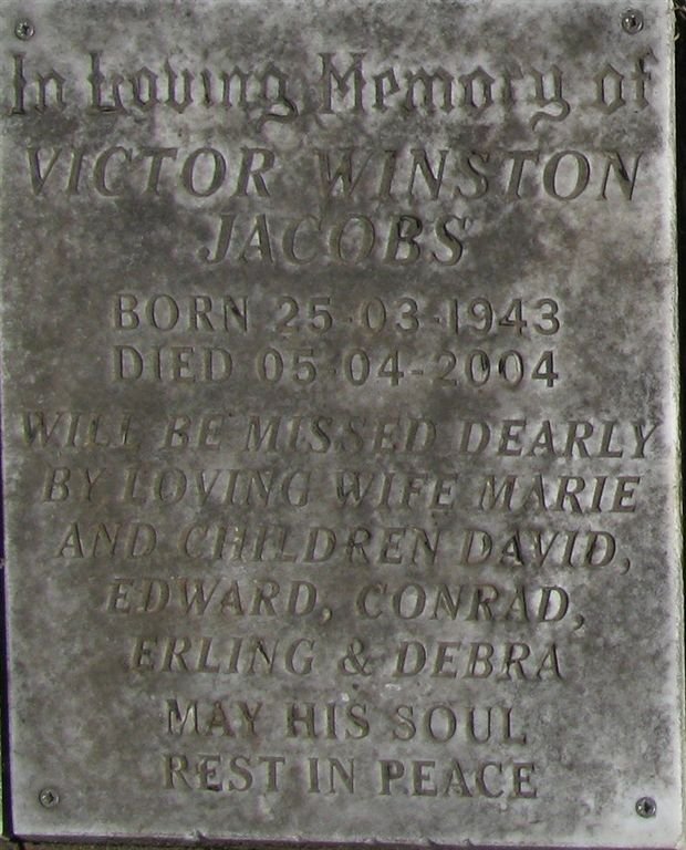 JACOBS Victor Winston 1943-2004