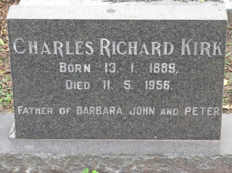 KIRK Charles Richard 1889-1956